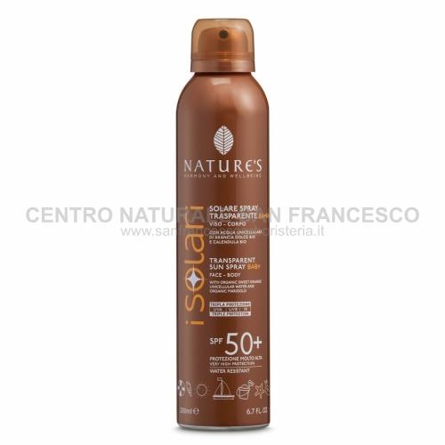 I Solari spray trasparente SPF 50 bimbi