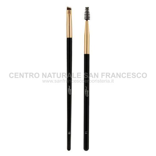 Pennello 13 e Scovolino 14 – kit sopracciglia