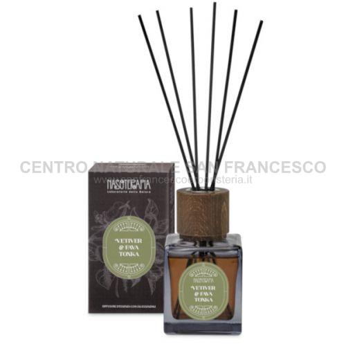 Vetiver e Fava tonka diffusore con bastoncini 500 ml