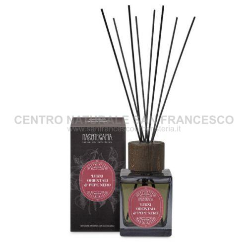 Legni orientali e Pepe nero diffusore con bastoncini 500 ml