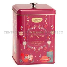 Biscottiera di Natale con infuso Fiocchi di neve