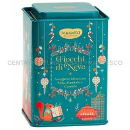Square tin verde con infuso Fiocchi di neve