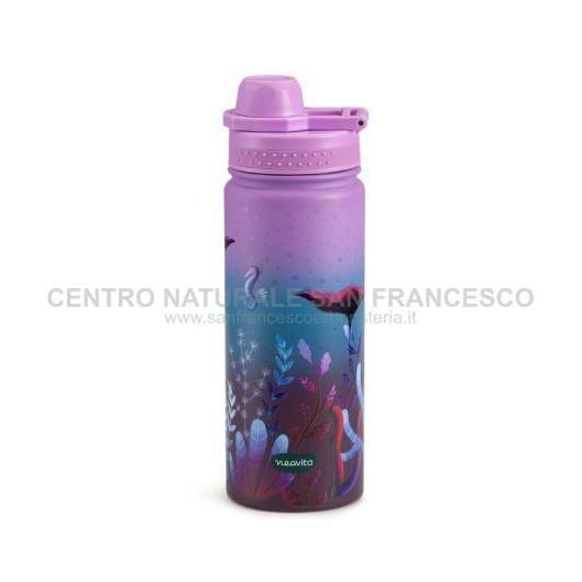 Bottiglia thermos in acciaio twice viola 500 ml