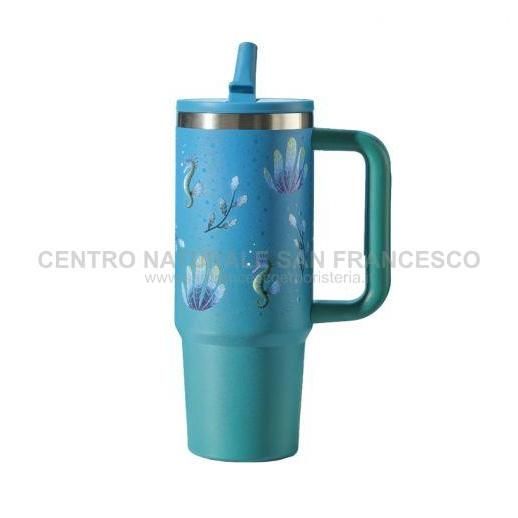 Maxi tazza thermos EasyGo in acciaio twice verde 900 ml
