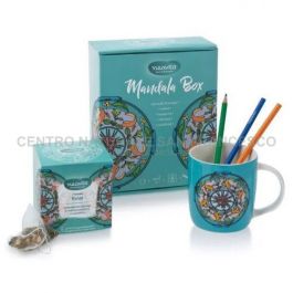 Mandala box blu con matite colorate NEAVITA