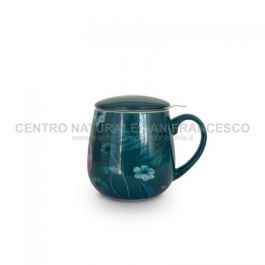 Neavita Herbal Infuser | Infusiera Per Tè E Tisane 360ml | Filtro In Acciaio | Coperchio Ermetico | Verde