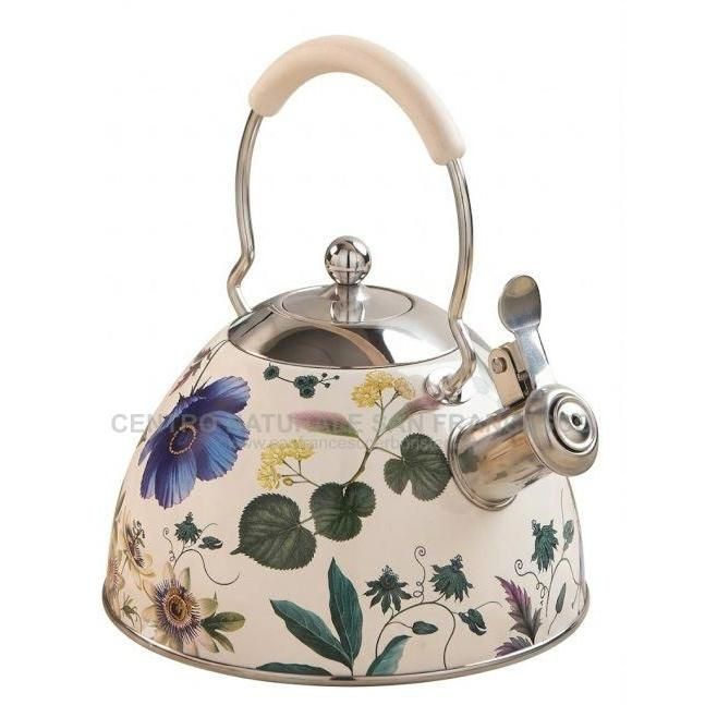 Bollitore a fischio beige Herbal kettle NEAVITA